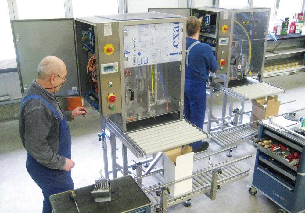 Installation of filling machine Type Eurofüller